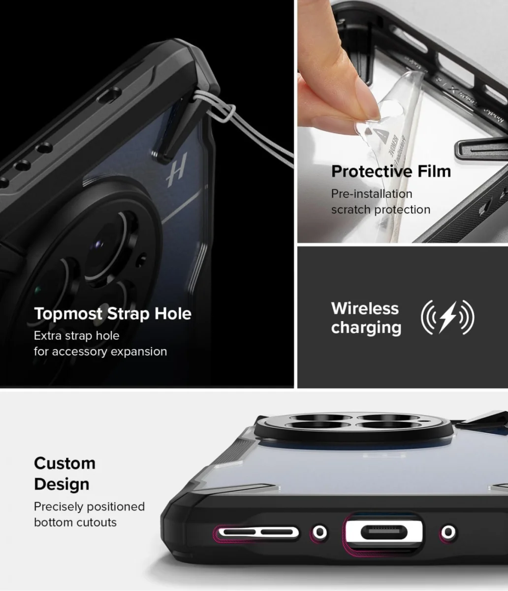 Ringke Fusion X OnePlus 13 Hoesje Back Cover Zwart afbeelding 6