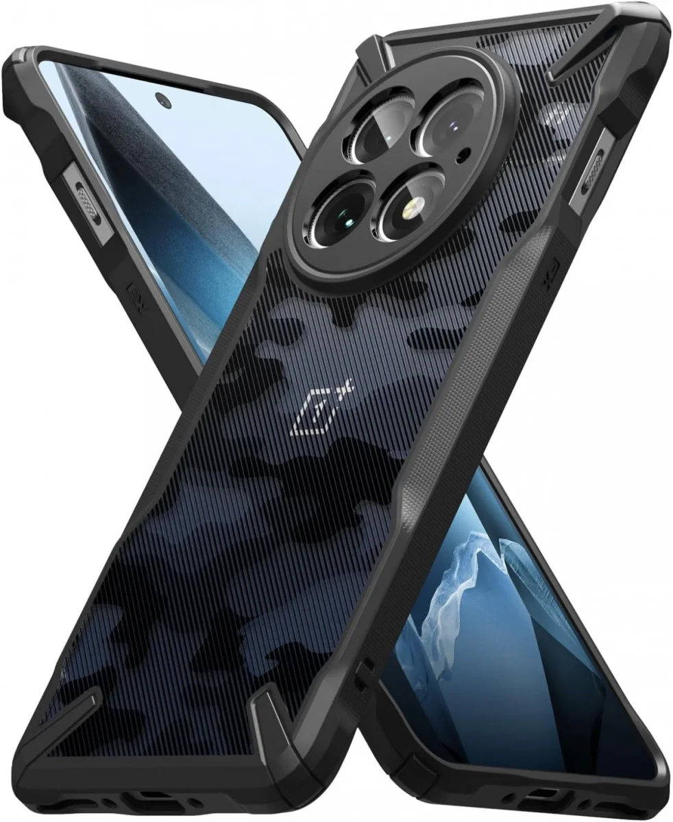 Ringke Fusion X OnePlus 13 Hoesje Back Cover Camo Zwart afbeelding 1