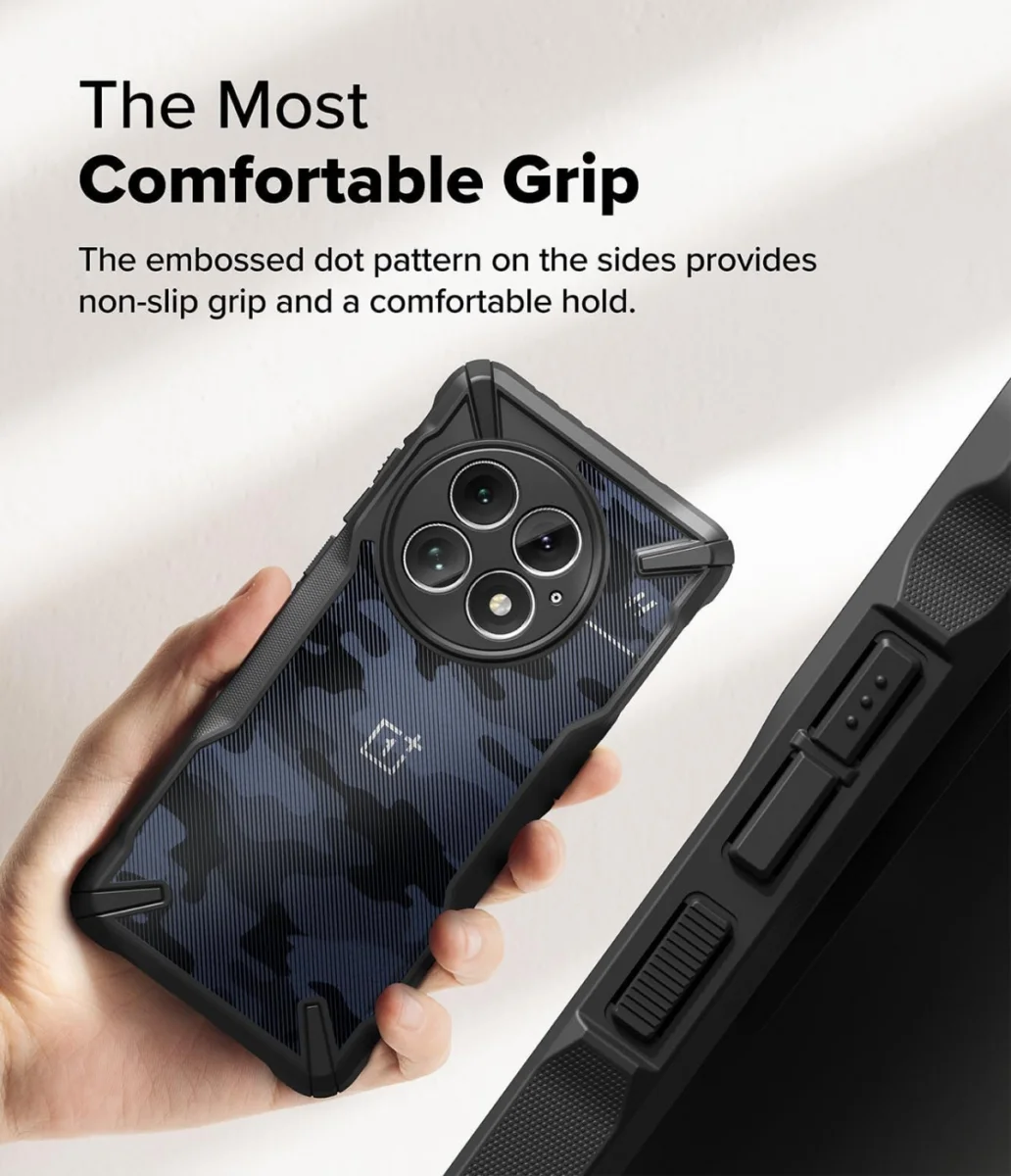 Ringke Fusion X OnePlus 13 Hoesje Back Cover Camo Zwart afbeelding 4