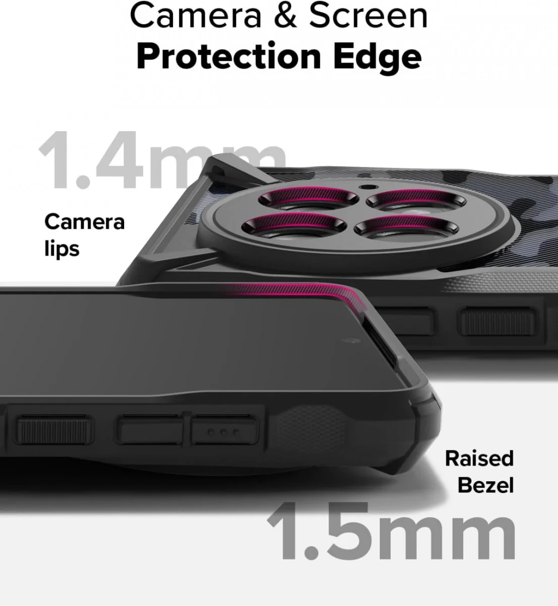 Ringke Fusion X OnePlus 13 Hoesje Back Cover Camo Zwart afbeelding 2
