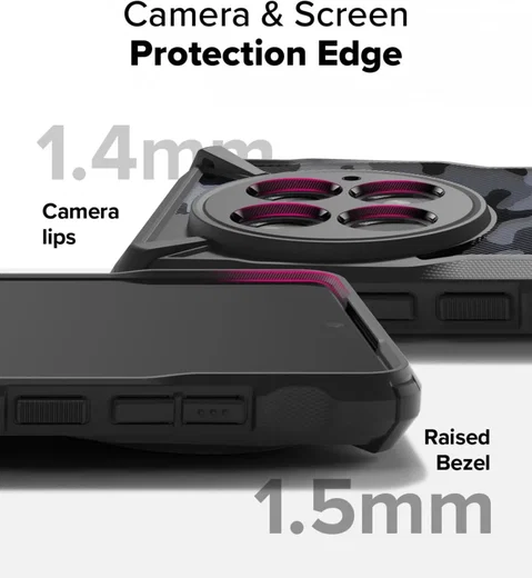 Ringke Fusion X OnePlus 13 Hoesje Back Cover Camo Zwart afbeelding 2
