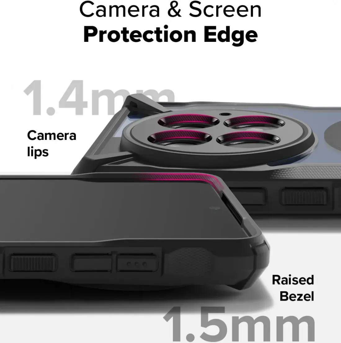 Ringke Fusion X Magnetic OnePlus 13 Hoesje MagSafe Zwart afbeelding 11
