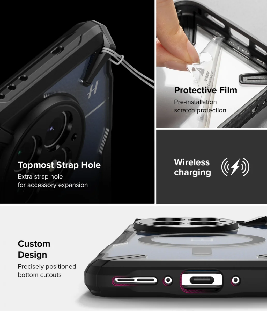 Ringke Fusion X Magnetic OnePlus 13 Hoesje MagSafe Zwart afbeelding 15