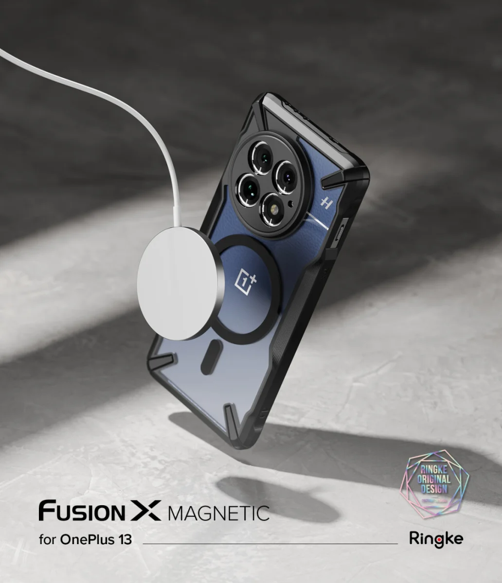 Ringke Fusion X Magnetic OnePlus 13 Hoesje MagSafe Zwart afbeelding 3