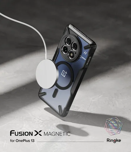 Ringke Fusion X Magnetic OnePlus 13 Hoesje MagSafe Zwart afbeelding 3