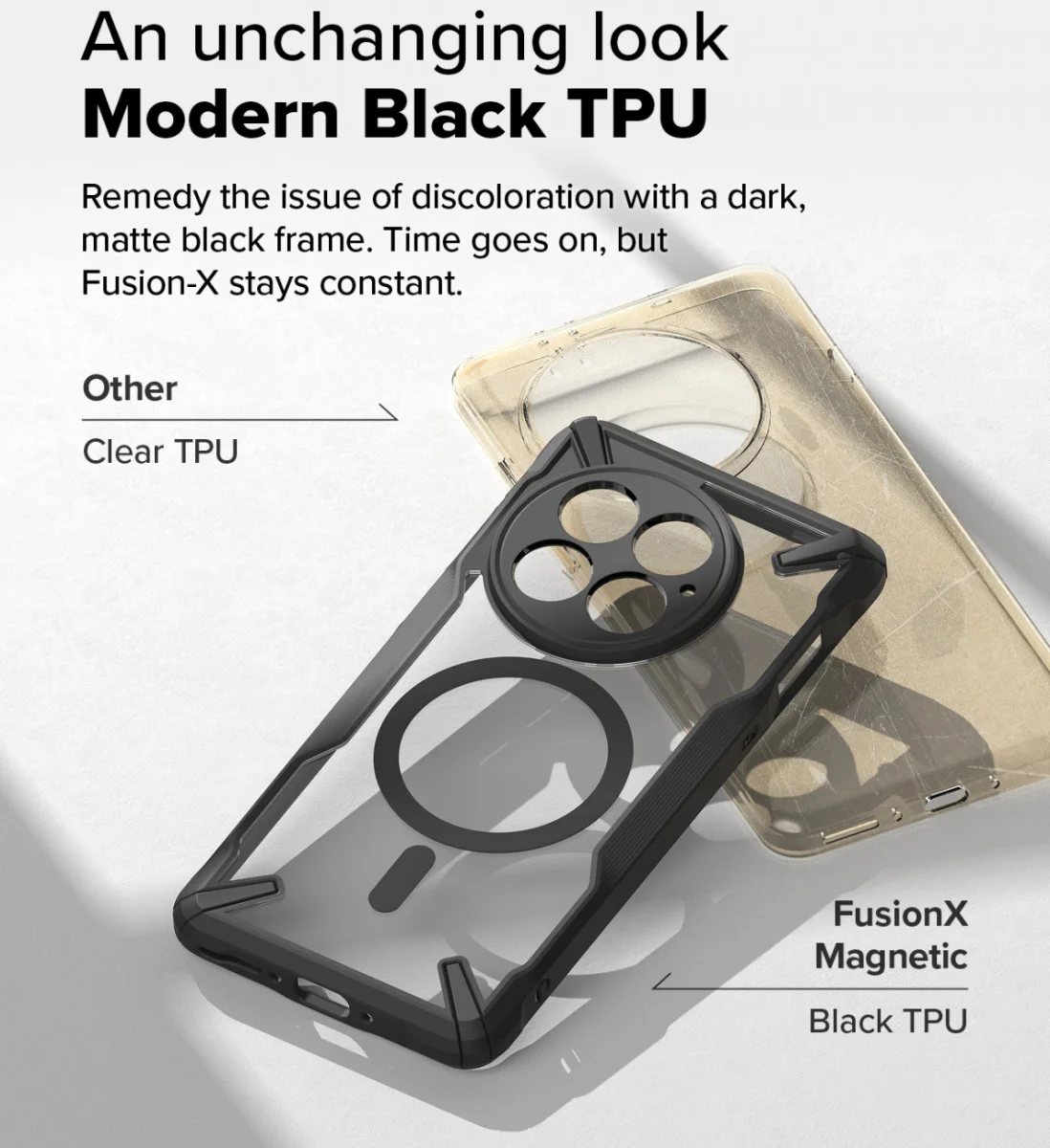 Ringke Fusion X Magnetic OnePlus 13 Hoesje MagSafe Zwart afbeelding 13