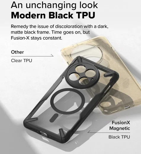 Ringke Fusion X Magnetic OnePlus 13 Hoesje MagSafe Zwart afbeelding 13