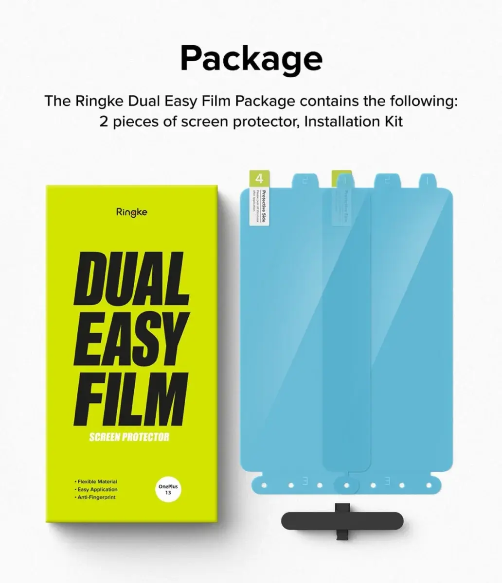 Ringke Dual Easy Film OnePlus 13 Screen Protector met Jig 2-Pack afbeelding 8