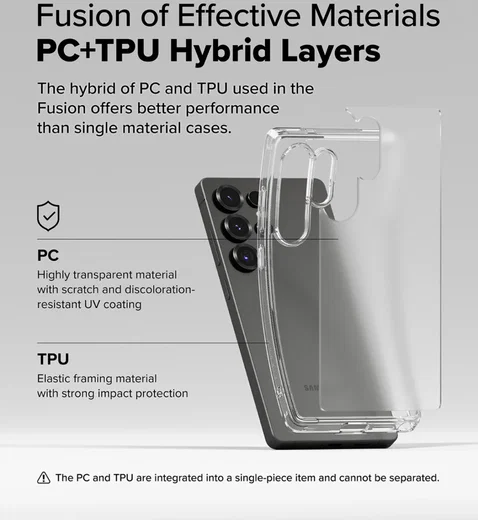 Ringke Fusion Samsung Galaxy S25 Ultra Hoesje Back Cover Matte Transparant afbeelding 8