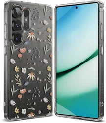 Ringke Fusion Design Samsung Galaxy S25 Ultra Hoesje Back Cover Dry Flowers afbeelding