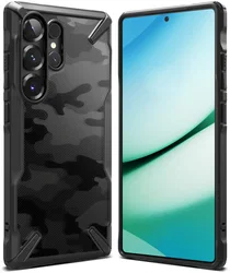 Ringke Fusion X Samsung Galaxy S25 Ultra Hoesje Back Cover Camo Zwart afbeelding