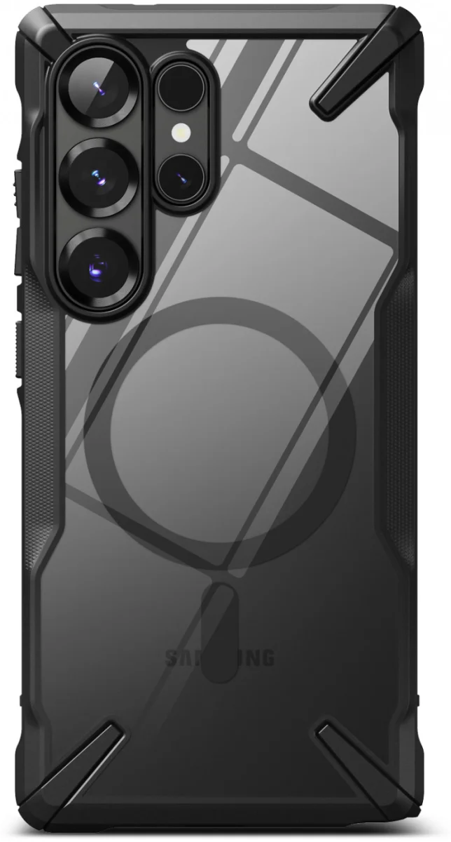 Ringke Fusion X Magnetic Samsung Galaxy S25 Ultra Hoesje MagSafe / Qi2 Zwart afbeelding 2
