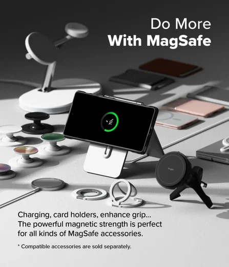 Ringke Fusion X Magnetic Samsung Galaxy S25 Ultra Hoesje MagSafe / Qi2 Zwart afbeelding 10