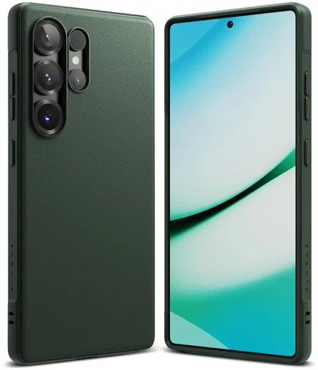Ringke Onyx Samsung Galaxy S25 Ultra Hoesje Flexibel TPU Back Cover Groen afbeelding 1