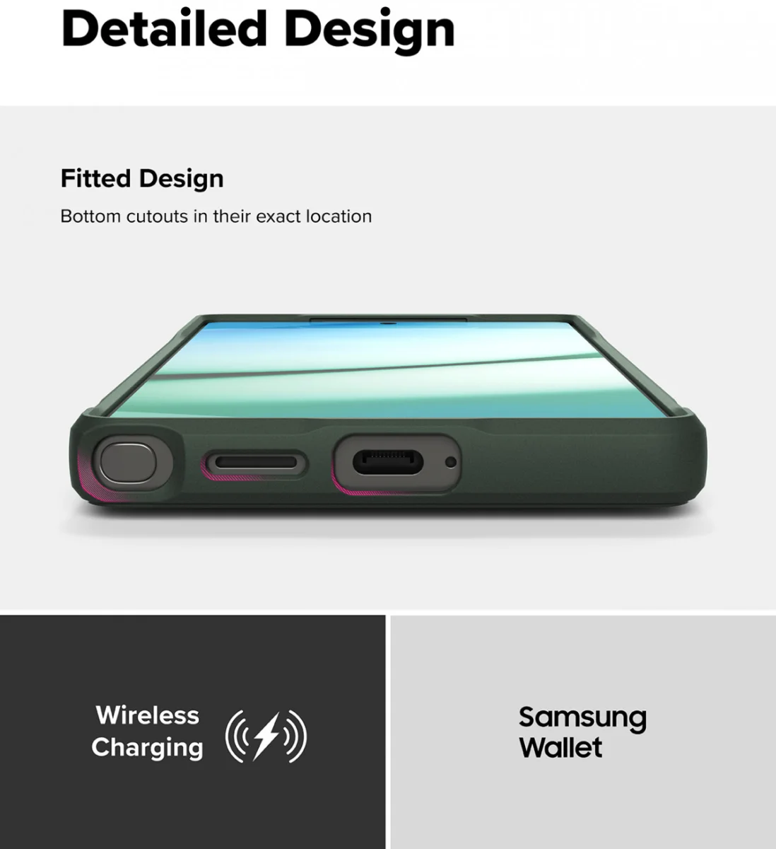 Ringke Onyx Samsung Galaxy S25 Ultra Hoesje Flexibel TPU Back Cover Groen afbeelding 9