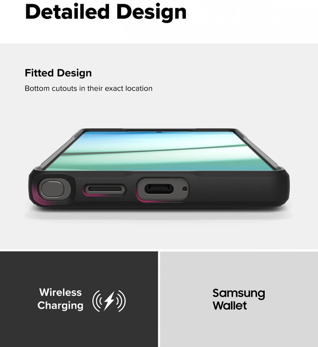 Ringke Onyx Magnetic Samsung Galaxy S25 Ultra Hoesje MagSafe / Qi2 Zwart afbeelding 5