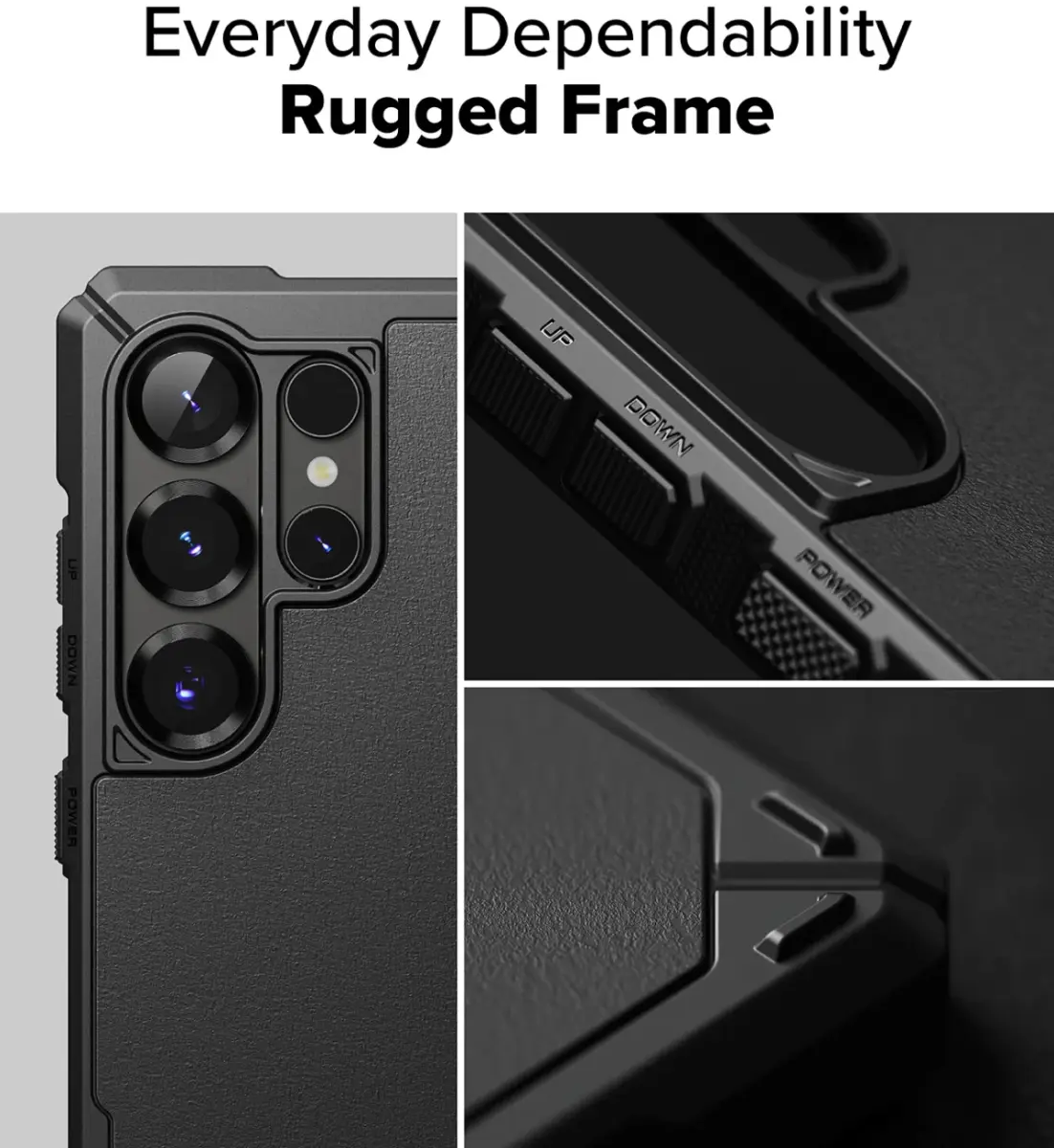 Ringke Rugged Gear Magnetic Samsung Galaxy S25 Ultra Hoesje MagSafe / Qi2 Zwart afbeelding 9
