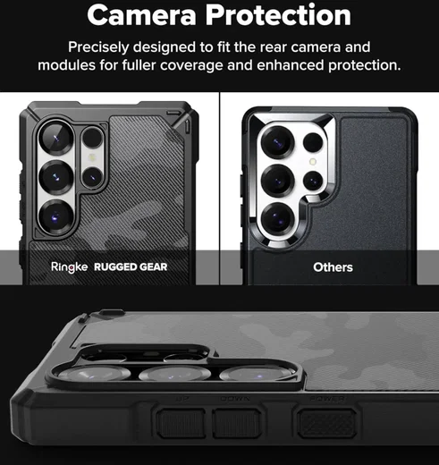 Ringke Rugged Gear Magnetic Samsung Galaxy S25 Ultra Hoesje MagSafe / Qi2 Camo afbeelding 8