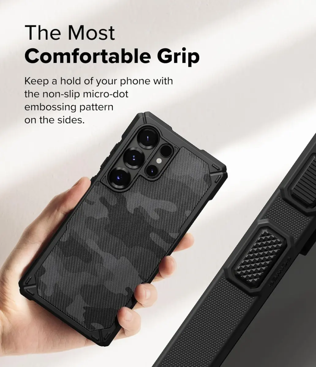 Ringke Rugged Gear Magnetic Samsung Galaxy S25 Ultra Hoesje MagSafe / Qi2 Camo afbeelding 10