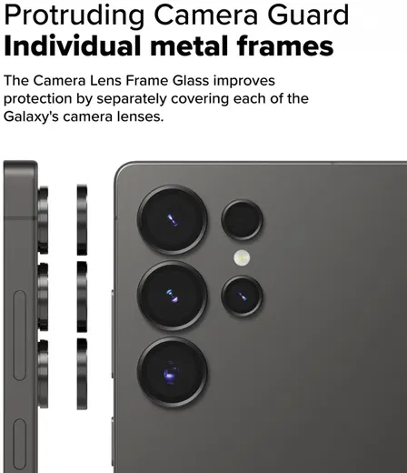 Ringke Frame Glass Samsung Galaxy S25 Ultra Camera Protector (2-Pack) afbeelding 7