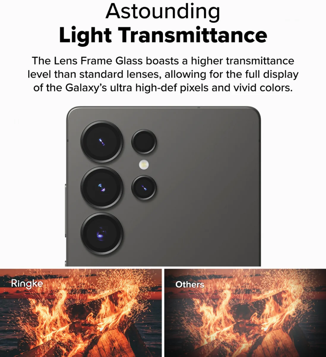 Ringke Frame Glass Samsung Galaxy S25 Ultra Camera Protector (2-Pack) afbeelding 9