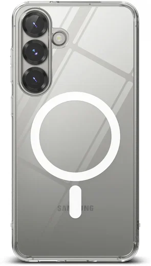 Ringke Fusion Magnetic Samsung Galaxy S25 Plus Hoesje MagSafe / Qi2 Transparant afbeelding 2