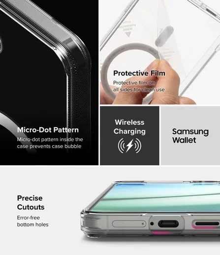 Ringke Fusion Magnetic Samsung Galaxy S25 Plus Hoesje MagSafe / Qi2 Transparant afbeelding 5