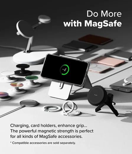 Ringke Fusion Magnetic Samsung Galaxy S25 Plus Hoesje MagSafe / Qi2 Transparant afbeelding 6