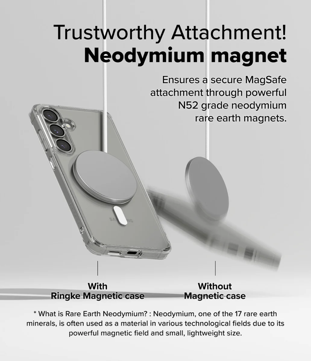 Ringke Fusion Magnetic Samsung Galaxy S25 Plus Hoesje MagSafe / Qi2 Transparant afbeelding 7