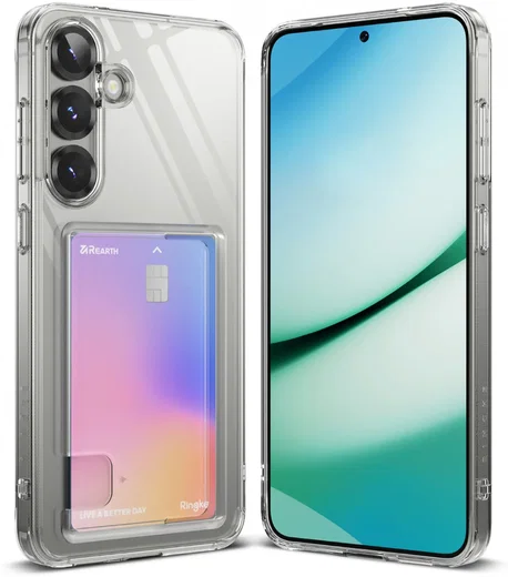 Ringke Fusion Card Samsung Galaxy S25 Plus Hoesje Kaarthouder Transparant afbeelding 1