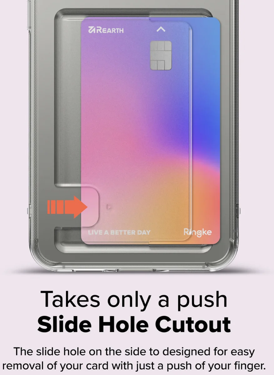 Ringke Fusion Card Samsung Galaxy S25 Plus Hoesje Kaarthouder Transparant afbeelding 7
