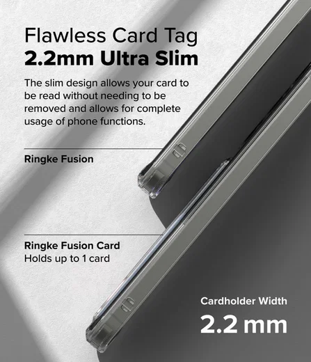 Ringke Fusion Card Samsung Galaxy S25 Plus Hoesje Kaarthouder Transparant afbeelding 8