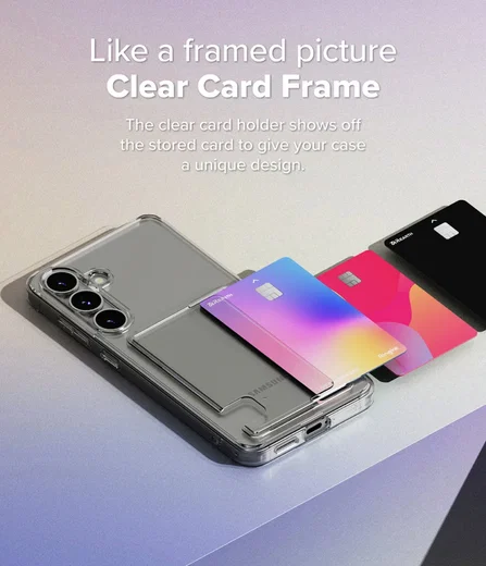 Ringke Fusion Card Samsung Galaxy S25 Plus Hoesje Kaarthouder Transparant afbeelding 9