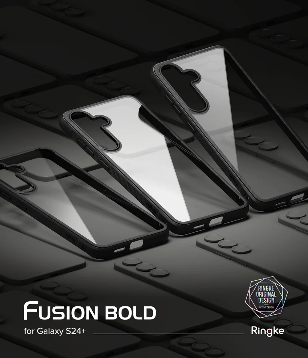 Ringke Fusion Bold Samsung Galaxy S25 Plus Hoesje Transparant Zwart afbeelding 3