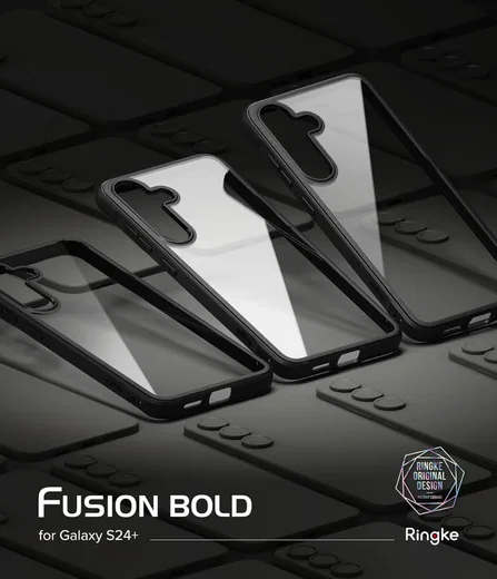 Ringke Fusion Bold Samsung Galaxy S25 Plus Hoesje Transparant Zwart afbeelding 3