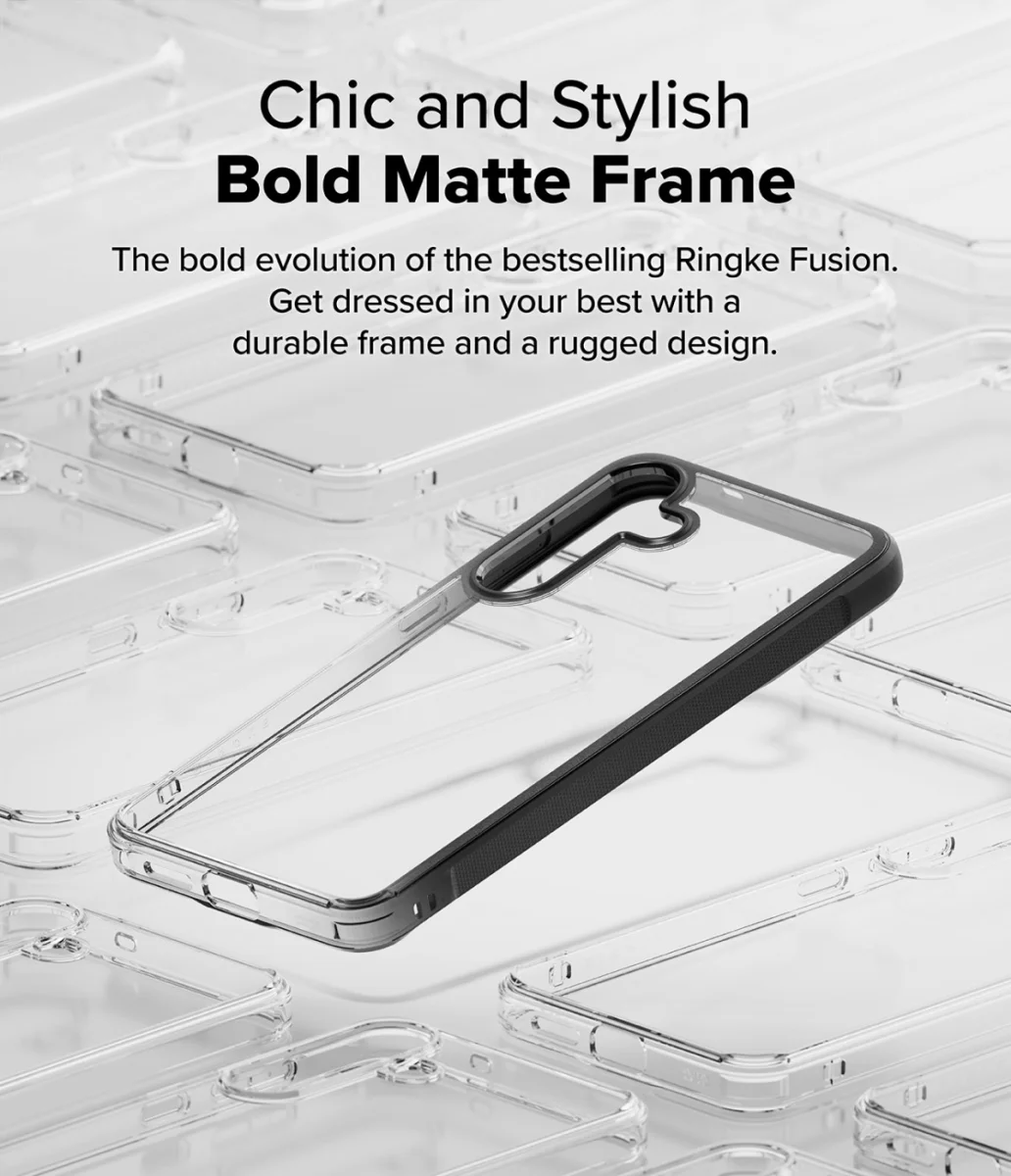 Ringke Fusion Bold Samsung Galaxy S25 Plus Hoesje Transparant Zwart afbeelding 5