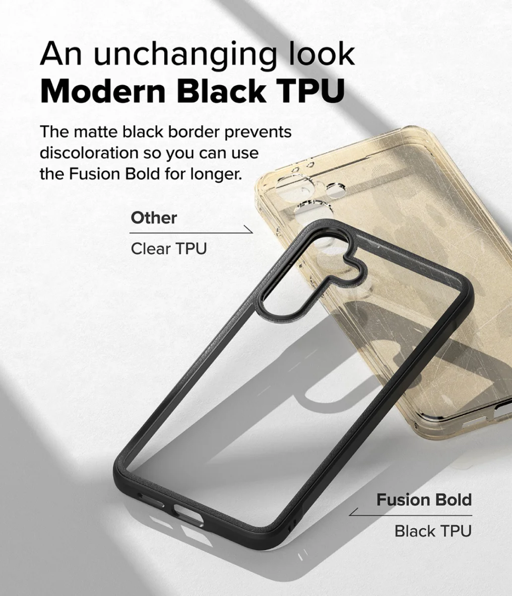 Ringke Fusion Bold Samsung Galaxy S25 Plus Hoesje Transparant Zwart afbeelding 6