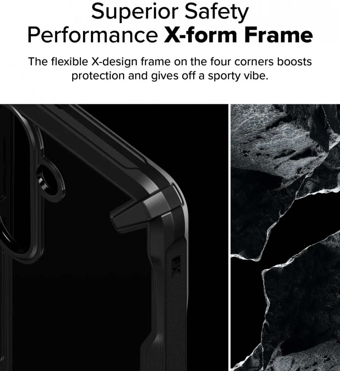 Ringke Fusion X Samsung Galaxy S25 Plus Hoesje Back Cover Zwart afbeelding 5