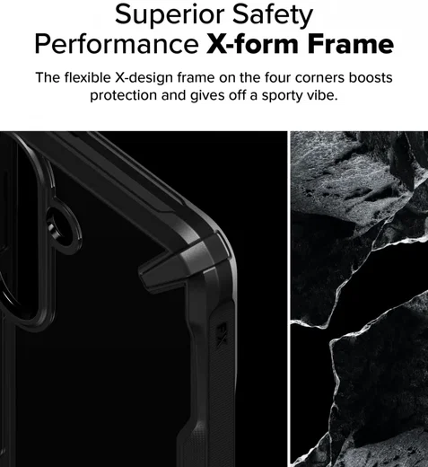 Ringke Fusion X Samsung Galaxy S25 Plus Hoesje Back Cover Zwart afbeelding 5