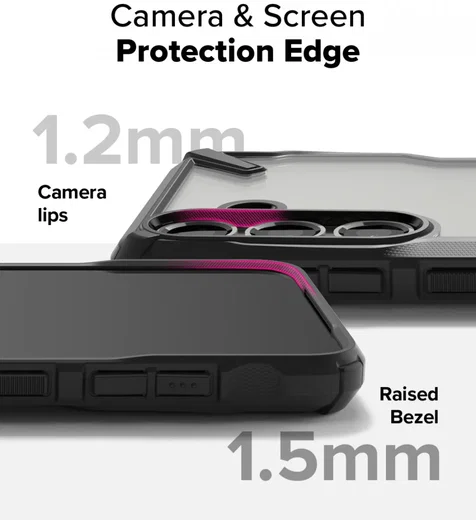 Ringke Fusion X Samsung Galaxy S25 Plus Hoesje Back Cover Zwart afbeelding 9
