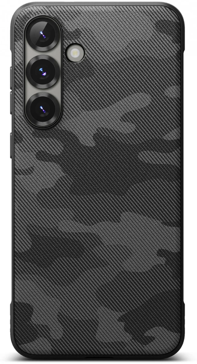 Ringke Onyx Samsung Galaxy S25 Plus Hoesje Flexibel TPU Design Camo Zwart afbeelding 2