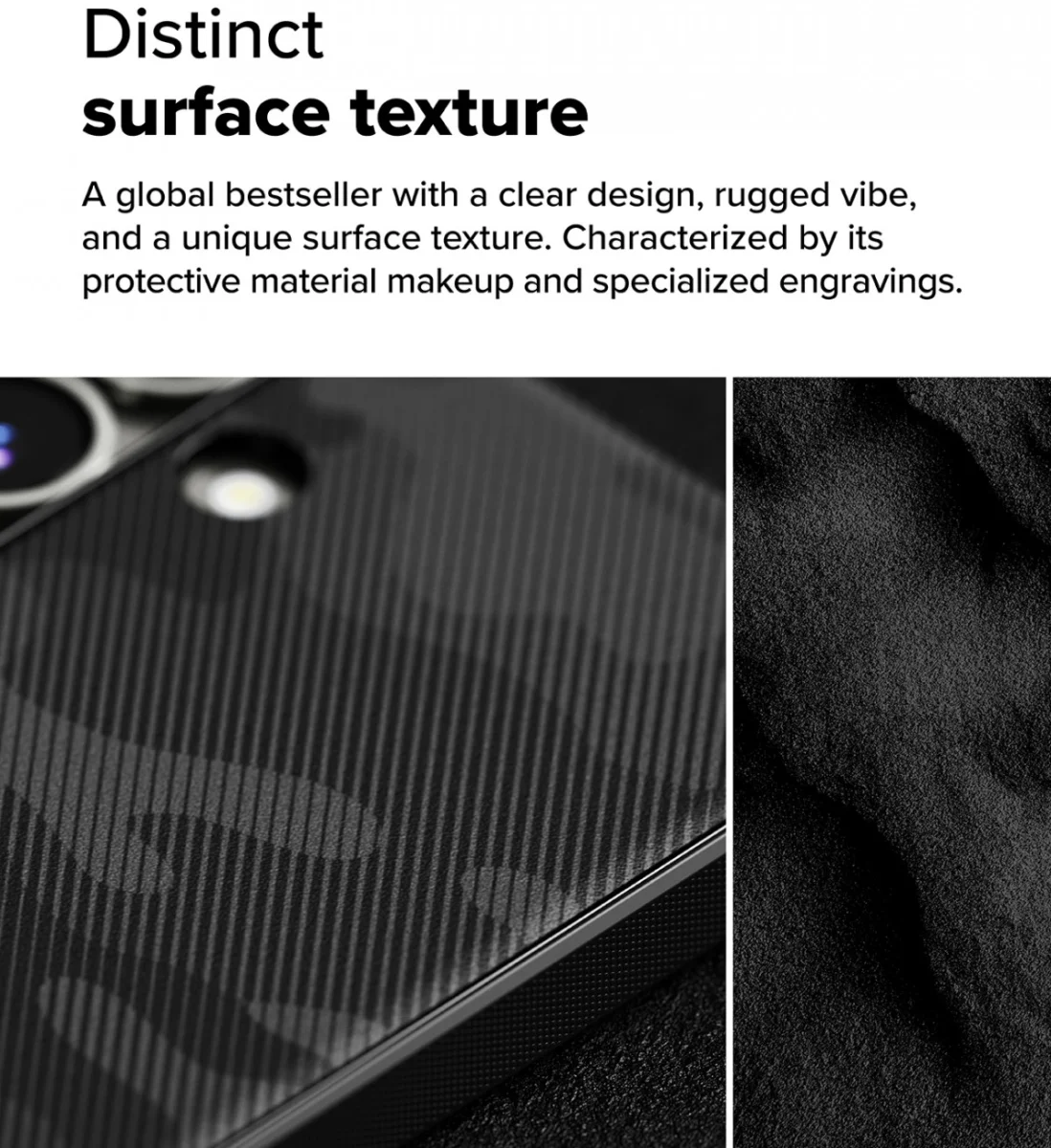 Ringke Onyx Samsung Galaxy S25 Plus Hoesje Flexibel TPU Design Camo Zwart afbeelding 3
