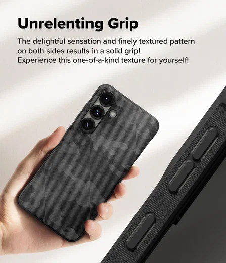 Ringke Onyx Samsung Galaxy S25 Plus Hoesje Flexibel TPU Design Camo Zwart afbeelding 4