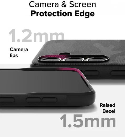 Ringke Onyx Samsung Galaxy S25 Plus Hoesje Flexibel TPU Design Camo Zwart afbeelding 6