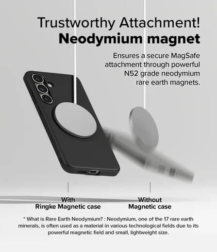 Ringke Onyx Magnetic Samsung Galaxy S25 Plus Hoesje MagSafe / Qi2 Zwart afbeelding 6