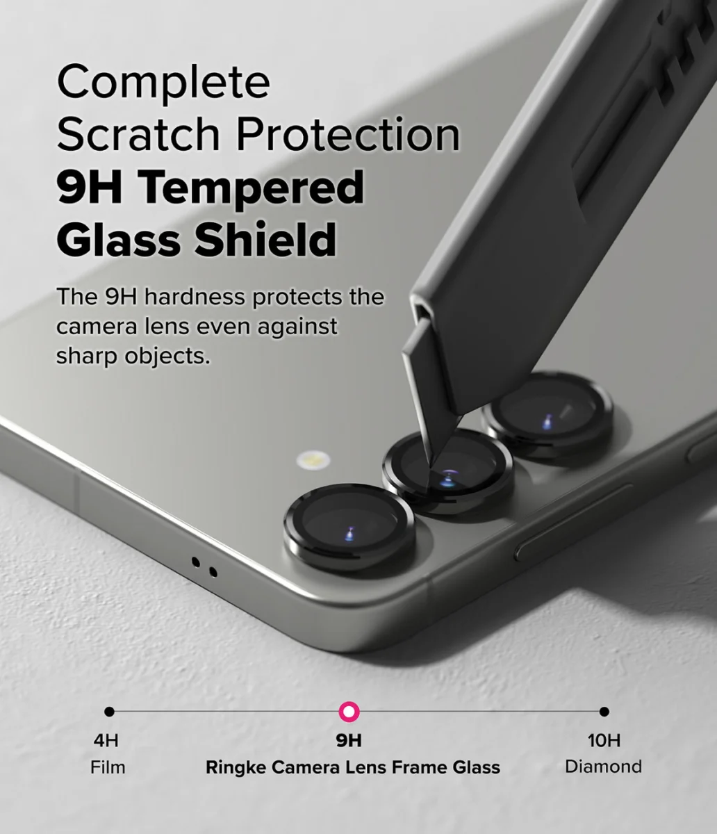 Ringke Frame Glass Samsung Galaxy S25 Plus Camera Protector (2-Pack) afbeelding 6