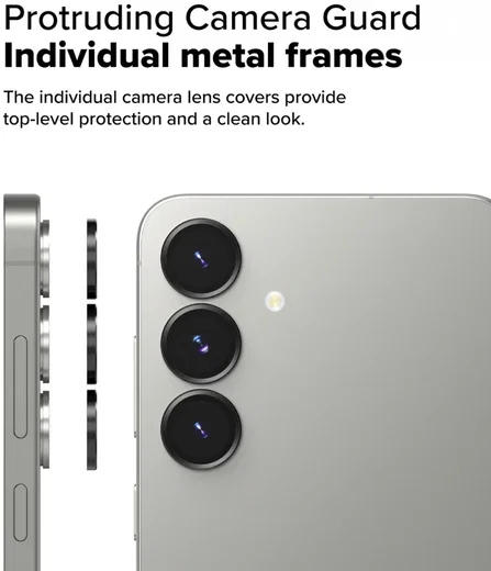 Ringke Frame Glass Samsung Galaxy S25 Plus Camera Protector (2-Pack) afbeelding 7