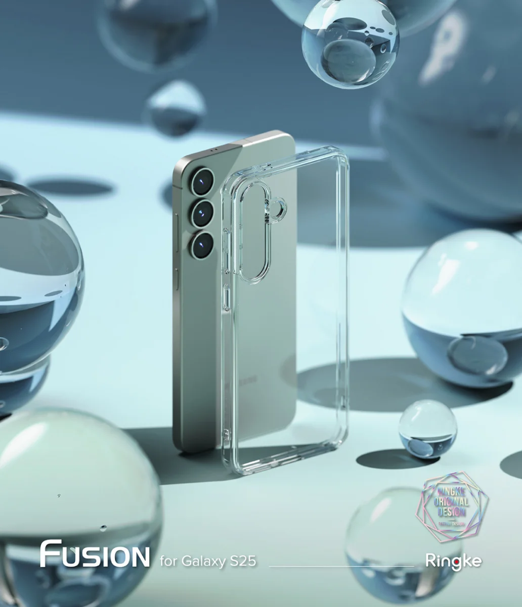 Ringke Fusion Samsung Galaxy S25 Hoesje Back Cover Transparant afbeelding 3