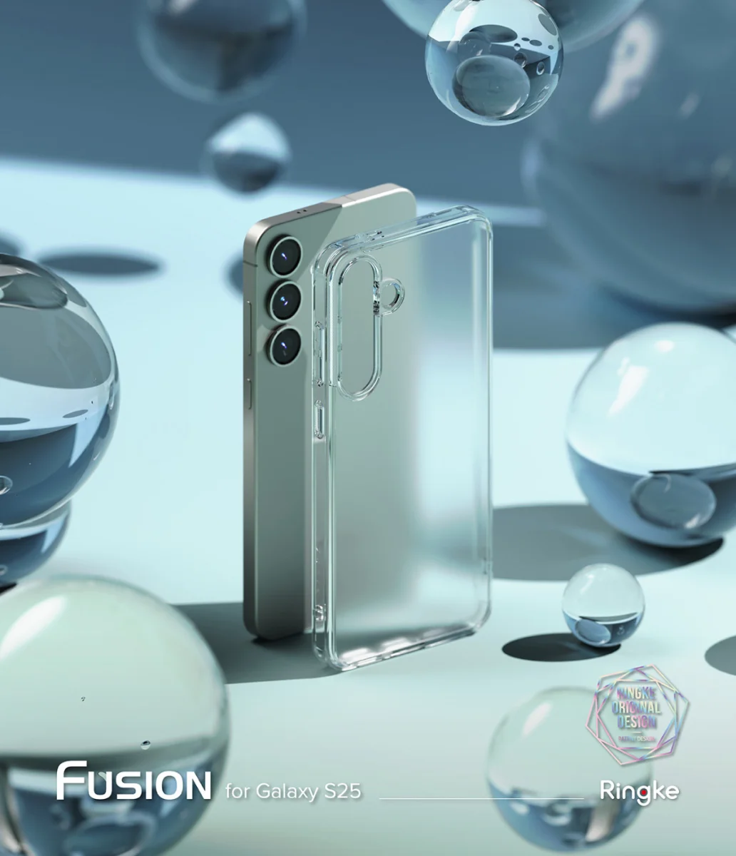 Ringke Fusion Samsung Galaxy S25 Hoesje Back Cover Matte Transparant afbeelding 3