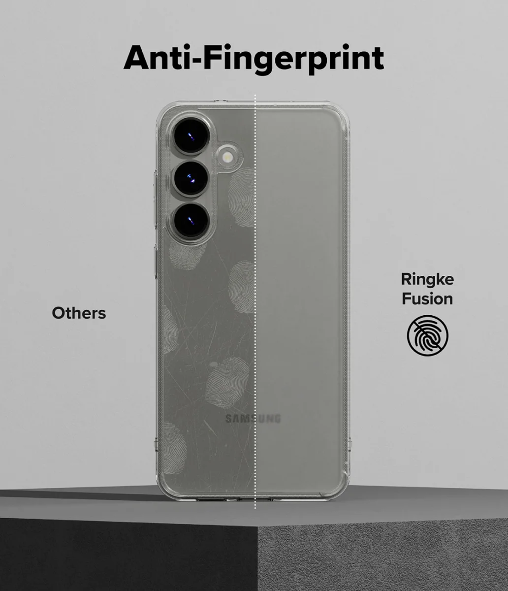 Ringke Fusion Samsung Galaxy S25 Hoesje Back Cover Matte Transparant afbeelding 5